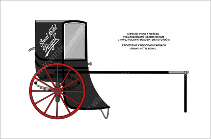 Kresba infanteristického vozíka Grand Hotela Royal